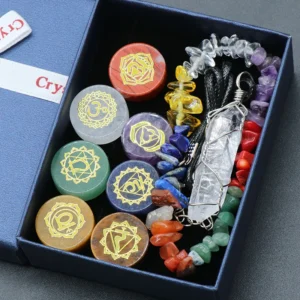 7 Chakra Healing Set Chakra Energy Balance Kit Spiritual Chakra Healing Kit Energy Alignment Crystal Set