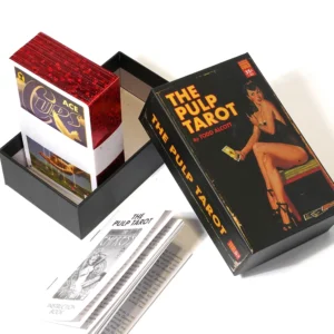 Luxury Gold Tarot Deck – Intuition & Spiritual GuidanceThe Pulp Taro Tarot cards With Booklet 78 Card Tarot Deck Gilded Edge Origin Size 12x7 Size Standard Hardcover