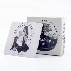 Dark Days Tarot 78 Cards Deck with PDF Guidebook Inspired by Divine Feminine Energy Divination Party Board Game 7.6*7.6cm