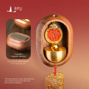 Feng Shui Horse Wind Chime, Lucky Charm for Front Door, Wealth Attraction, Door Bell, Gift for Housewarming or Friends