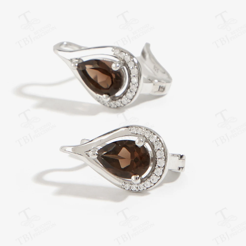 2026 Anime Jujutsu Kaisen Eye Silver Ring & Earrings Set Natural Smoky Gemstone Fine Jewelry for Women & Girl Daily Wear Gift - Image 11