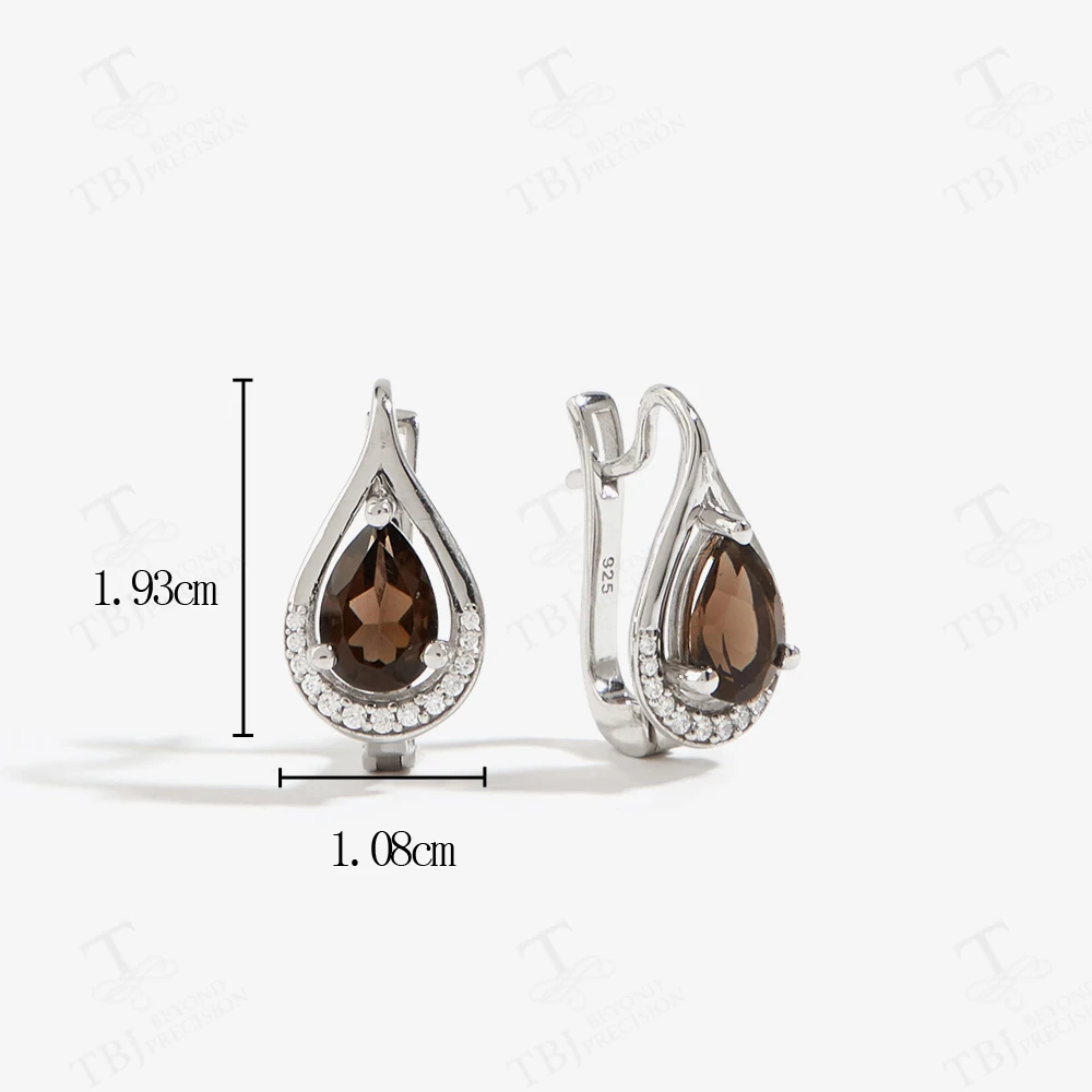 2026 Anime Jujutsu Kaisen Eye Silver Ring & Earrings Set Natural Smoky Gemstone Fine Jewelry for Women & Girl Daily Wear Gift - Image 5