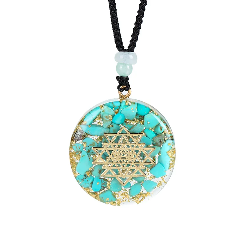 Natural Irregular Labradorite Pendant Necklace for Women Men Natural Stone Pendant Necklace Jewelry - Image 7