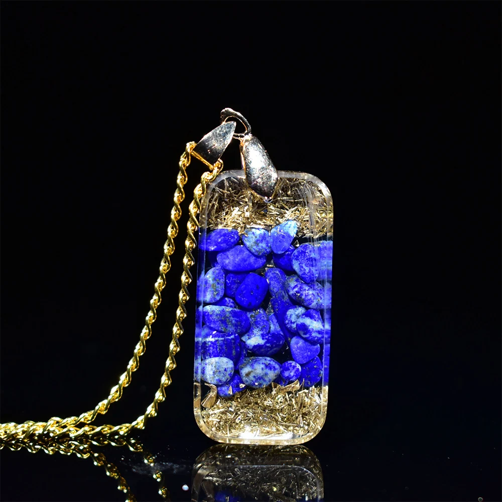 Natural Amethyst Orgonite Necklace Metatron Cube Resin Pendant Cosmic Energy Center Sign Pendant Magic Hexagram Choker Jewelry - Image 4