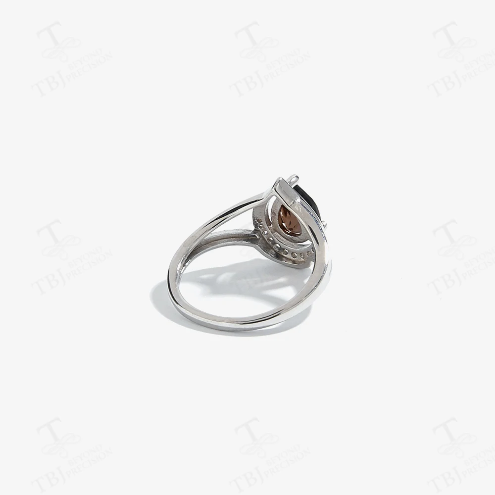 2026 Anime Jujutsu Kaisen Eye Silver Ring & Earrings Set Natural Smoky Gemstone Fine Jewelry for Women & Girl Daily Wear Gift - Image 13