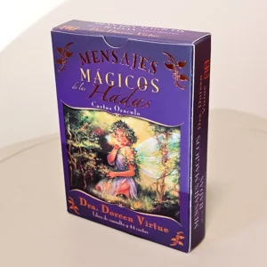 Magical Messages From The Fairies Oracle Deck 44 Pcs Spanish Cards 10.5*7.5cm Printed on 350GSM Double-embossed Cardstock