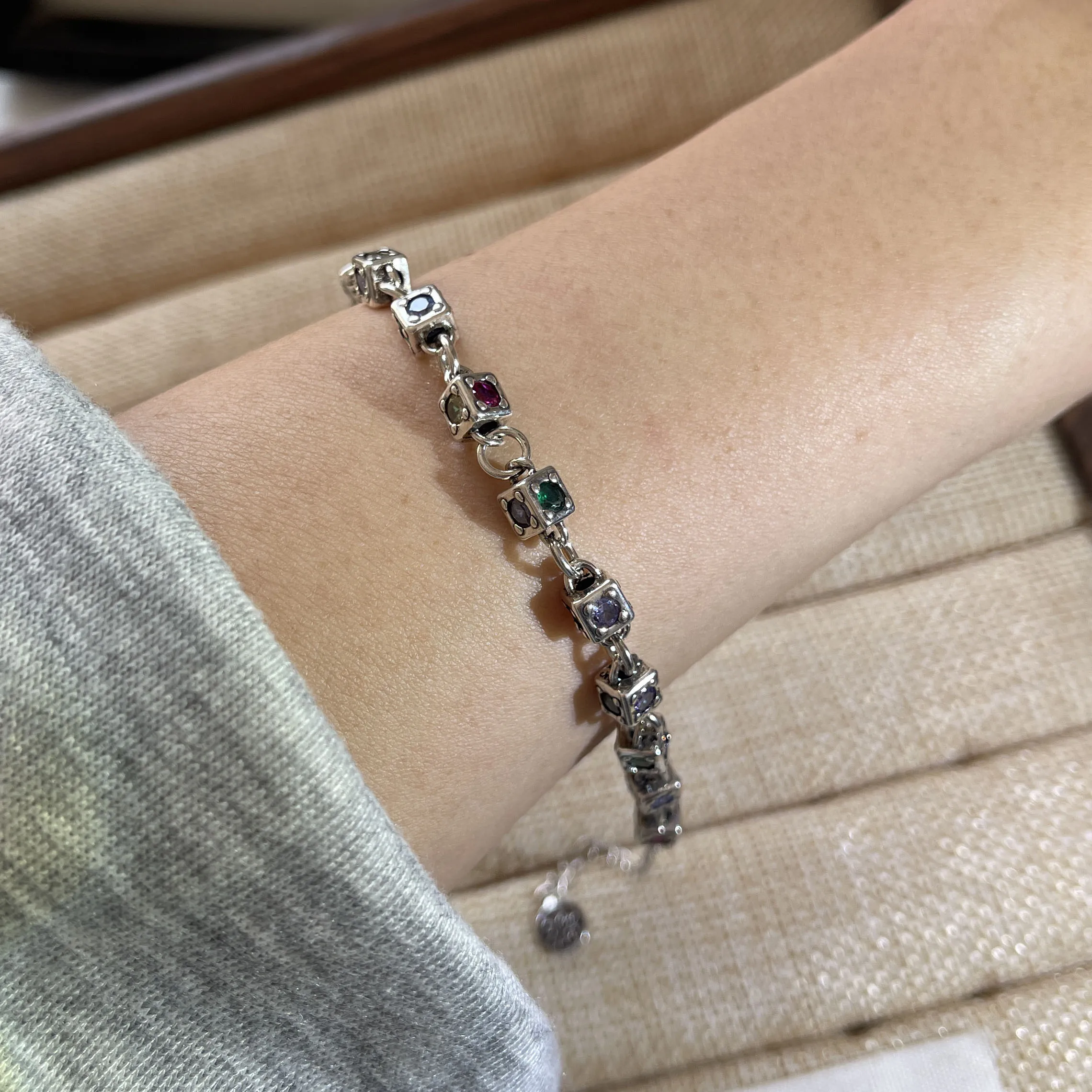100% Solid 925 Sterling Silver Retro Bracelet for Women Men Vintage Handmade Cross CZ Rerto Bracelet Birthday Gift - Image 15