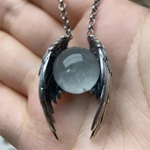 The New Ghost Wing Crystal Retro Necklace Is Fashionable, Unique and Personalized. It Is An Aged Pendant and A Pendant Accessory