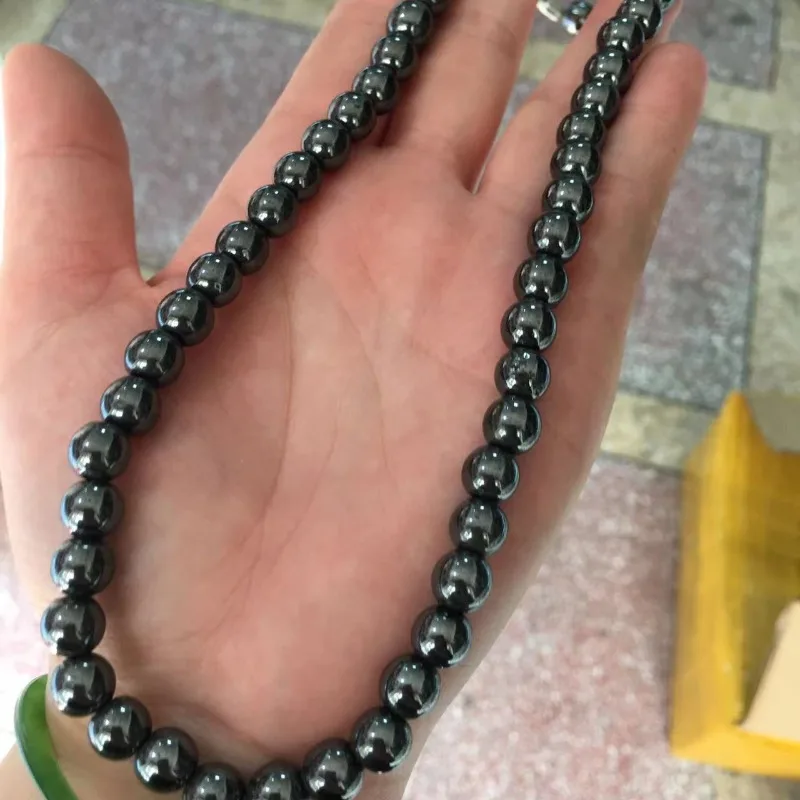 Terahertz energy stone with agate mother necklace simple - Image 10