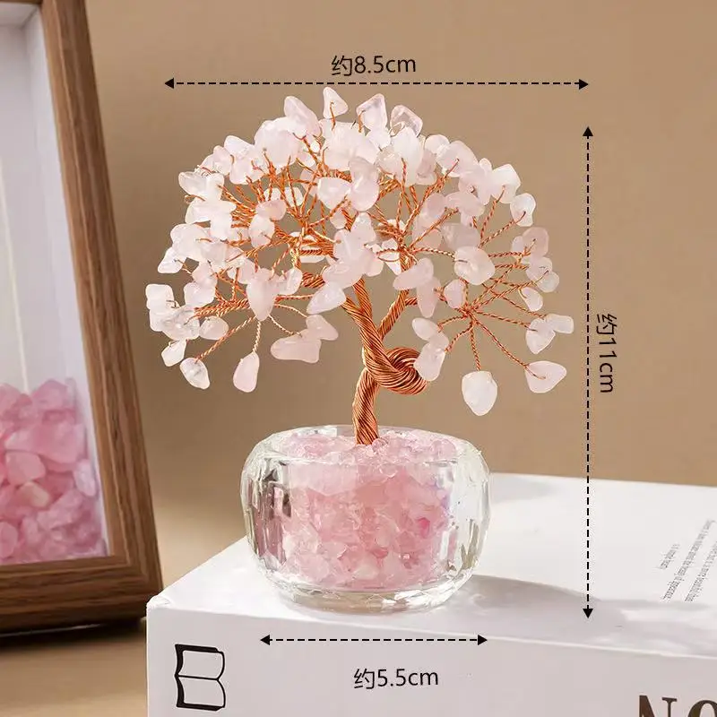 1PC Crystal Tree Energy Stone Healing Stones Tree Home Office Desk Living Room Feng Shui Decoration Gift - Image 4