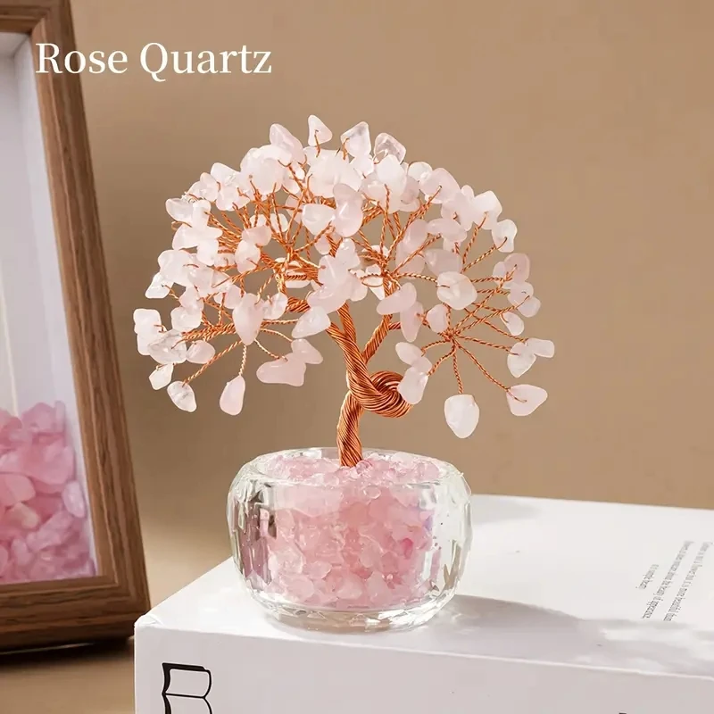 1PC Crystal Tree Energy Stone Healing Stones Tree Home Office Desk Living Room Feng Shui Decoration Gift - Image 8
