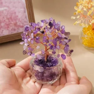 1PC Crystal Tree Energy Stone Healing Stones Tree Home Office Desk Living Room Feng Shui Decoration Gift